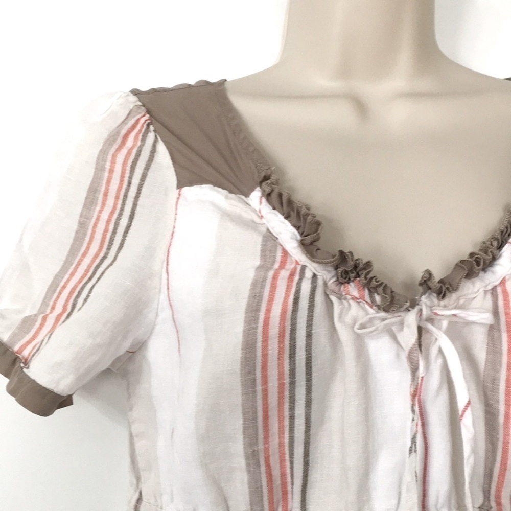 DA-NANG Linen Striped Dress. P/A1006/342 - Picture 2 of 7
